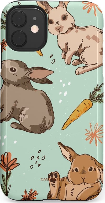 Casetastic Hoesje Geschikt voor Apple iPhone 11 - Stijlvolle Beschermende Duo-layer Case - Hop hop knappel