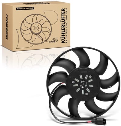 Frankberg 1x Motorradiateur Enkele ventilator