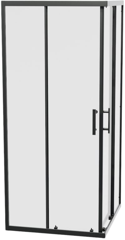 LINEA UNO - Krevo 90 x 90 - Mat zwart - Douchecabine - - Nano coating - Easy Clean - Douchewand - 121090