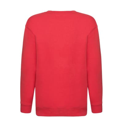 Fruit of the Loom Kinder/Kids Premium Sweatshirt met Inzetstuk (Rood)