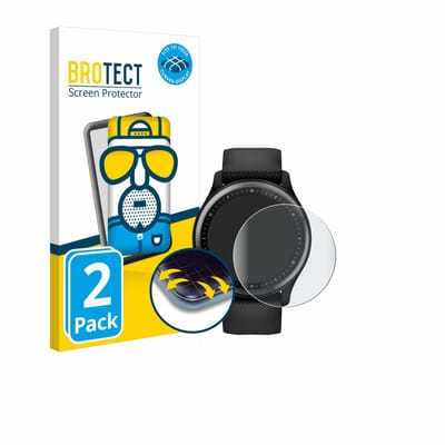 BROTECT - Screenprotector voor Garmin Vivomove Sport - Folie Beschermfolie matte volledig dekking 2 Stuks