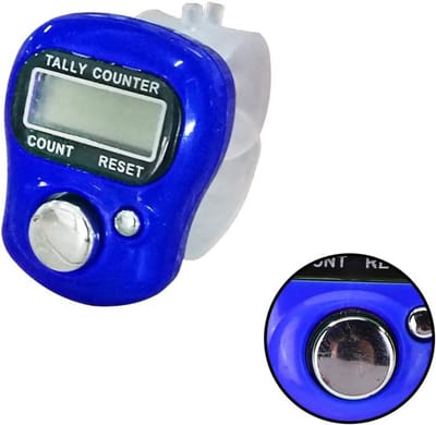 Digitale Teller - Tel Apparaat - Activiteiten Bijhouden - Resettable 5 Cijfers - 10 x 5 x 2 cm - Koningsblauw