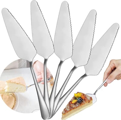 5-delige Set Professionele Pizza- en Taartsnijders van RVS, Perfect voor Feestjes, Bruiloften en Keukengebruik