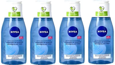 NIVEA Oog makeup Reinigingslotion - Extra mild - 4 x 125 ml