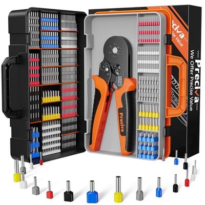 Adereindhulzenset voor Elektrische Kabelschoenen - Krimptang en Gereedschapsset voor Electrisch Werk