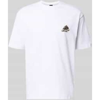 regular fit T-shirt van puur katoen model 'TE_FRAME'