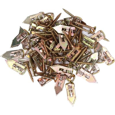 Lot de 40 chevilles autoforeuses avec vis, chevilles métalliques pour cloisons sèches, type à frapper pour la décoration de la maison