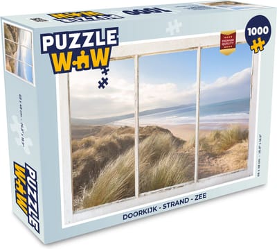Puzzel Doorkijk - Strand - Zee - Legpuzzel - Puzzel 1000 stukjes volwassenen