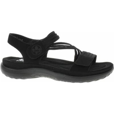 Rieker Sandals 64870, Vrouwen, Zwart, Sandalen, maat: 37