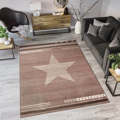 Tapiso Maroko Vloerkleed Woonkamer Rug Beige Tapijt Maat- 120x170