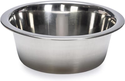Hondenbak Roestvrij Staal - Voerbak Hond - Hond Voeden - Geur Absorberend - 370 ml - Zilver