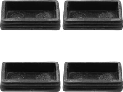Antislip Laddermatten - Ladderpoten Hoezen - Vloer Beschermen - Verhoogt Stabiliteit - 4 Stuks - Zwart