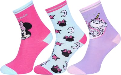 DISNEY Minnie Mouse - 3x Sokken, eenhoorn