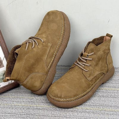 Herfst Nieuwe Veelzijdige Leren Schoenen Retro Heren Laarzen Zacht Leer Eenvoudige Outdoor Werkschoenen Comfortabele Herenschoenen Korte Laarzen 41 gray