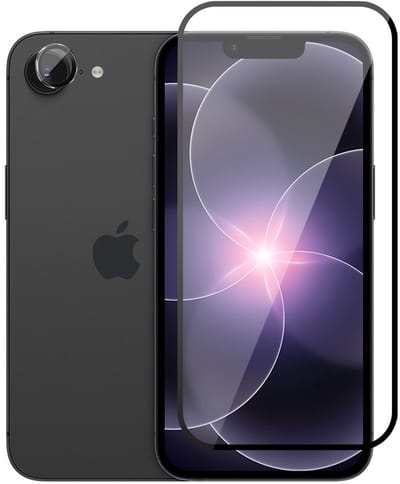 Screenprotector & Camera Protector geschikt voor iPhone 17e - Volledig Dekkend Glas