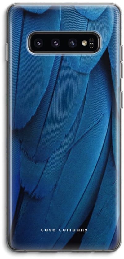 Case Company® - Hoesje geschikt voor Samsung Galaxy S10 4G hoesje - Pauw - Soft Cover Telefoonhoesje - Bescherming aan alle Kanten en Schermrand
