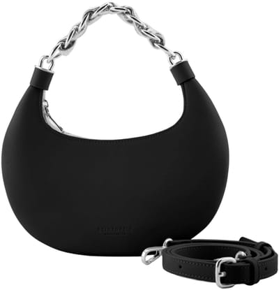 SEIDENFELT MANUFAKTUR schoudertas handtas Hallila Round Crossbag Black zwart