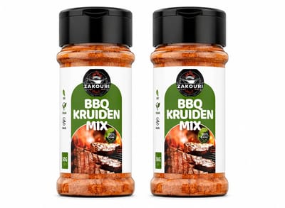 Zakouri Kitchen Herbs| Barbeque kruiden mix | BBQ Kruiden | Barbecue kruiden mix | Vlees kruiden | Kip kruiden | Viskruiden | kruiden kibbeling/lekkerbek kruiden | Groente kruiden | Patat kruiden |100% Bio|Zonder toevoegingen| Kruiden Mix | 2X Potjes