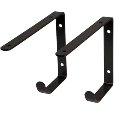 Duraline Planksteun Equerre Haak 2 Stuks 22x14,5cm Zwart
