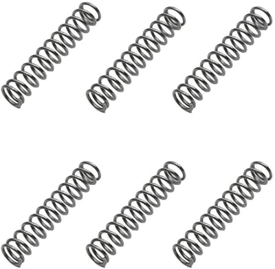 Gecomprimeerde Veer - Verenstaal Spoel - Apparaten Reparatie - Hoge Elasticiteit - 20 Stuks - Grijs Zwart