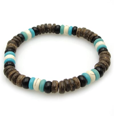 No Evil kralenarmband Tropic Blue