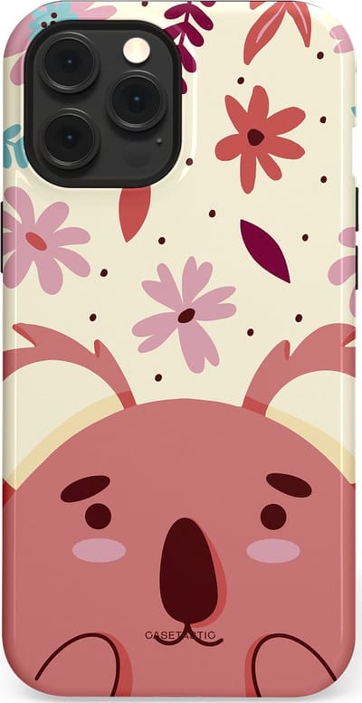 Casetastic Hoesje Geschikt voor Apple iPhone 12 Pro Max Magsafe - Stijlvolle Beschermende Duo-layer Case - Koala knuffel