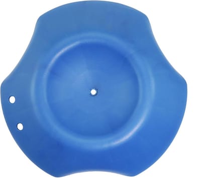 Trailer Wiel Dock - Ondersteuning voor Wiel - Voorkomt wegzakken - Stevige basis - 30 cm diameter - Blauw