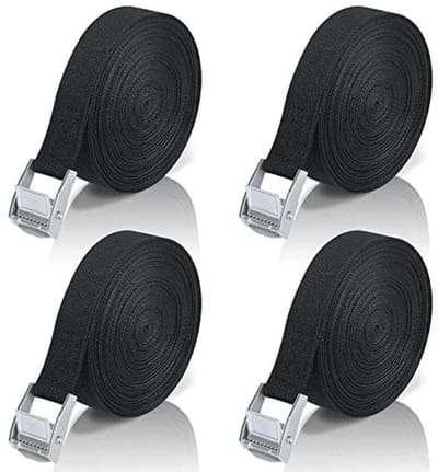 Spanbanden Ratel 10 m - 4 Stuks Bevestigingsriem voor Fiets, Auto, Motorfiets, Camping