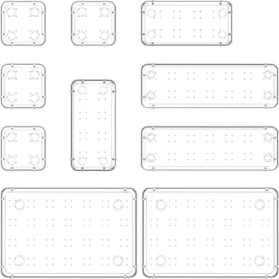 Unyqoos ® Lade-Organizer Set van 10 Stuks voor Flexibele Opbergruimte in Huis en Kantoor