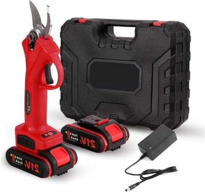 Elektrische Snoeischaar - Houtbewerking Tool - Boomgaard Snoeien - Borstelloze Motor - 30mm Opening - Rosso