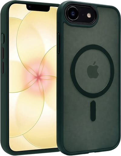 Hoesje - Geschikt voor Apple iPhone 17e - Magsafe Compatible - Sterk & Shockproof - Back Cover - Shock Proof Case - Telefoon Hoes Shockproof - Telefoonhoesjes - Donkergroen