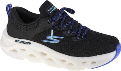 Skechers Go Run Swirl Tech-Dash Charge, Vrouwen, Zwart, Hardloopschoenen, maat: 35,5
