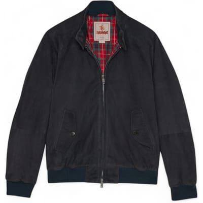 jas Baracuta harrington g9 suede winter - marine