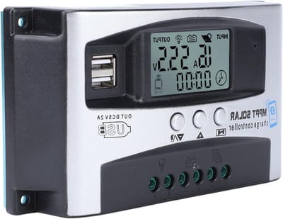 Zonnelaadregelaar - MPPT Controller - Energie Opladen - App Bediening - 100A - Zwart