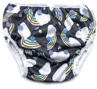 Supercute - Wasbare - Zwemluier - Verstelbaar - Regenboog - Zwemmen - Baby zwemmen - 0 - 3 jaar - Meisje - Jongen - Milieu vriendelijk - Babyspa - Kraamkado