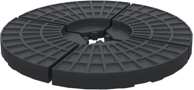 Roossentials basisgewicht voor parasol- Parasolvoet - Parasolbasisgewicht - Ronde parasolvoet - Parasolhouder - 4-delig - Zwart