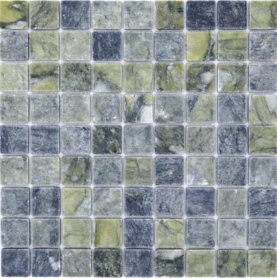 Natuursteen Mozaïek - Marmer Tegels - Wand Vloer - Mat Groen - 0.9 m² Per Mat - Groen