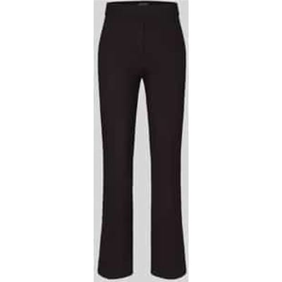 Regular fit rechte broek van viscosemix model 'Editta'