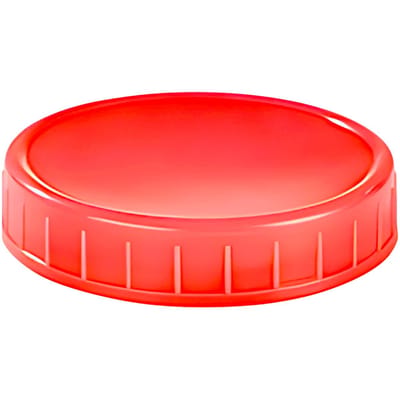 1 Stuks BREDE Mond Mason Jar Deksel met Afdichtring Duurzame PP Bewaardoppen voor 2,7 inch Glazen Mason Jar 86mm rood