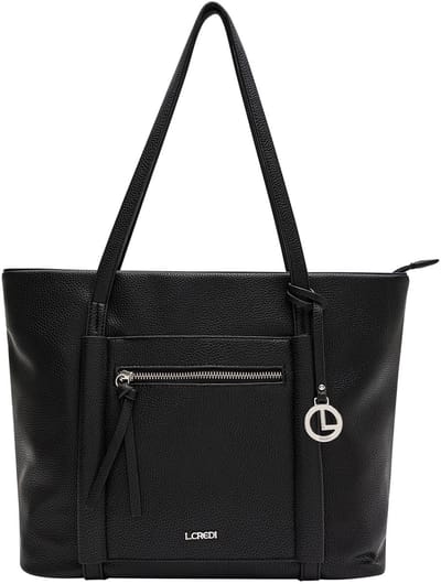 L.CREDI Schoudertas Merle Shopper Black Zwart