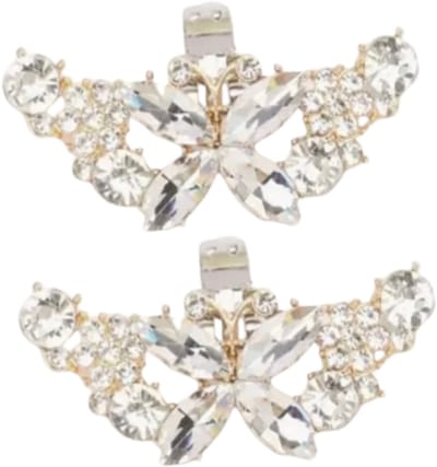Schoenclips -vlinder -zilverkleur- schoen versieren- Charme Bijoux