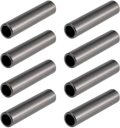 Dailygoods- Krimpmouwen 500 Stuks - Enkel Koper - 1,2x8 mm - Zwart