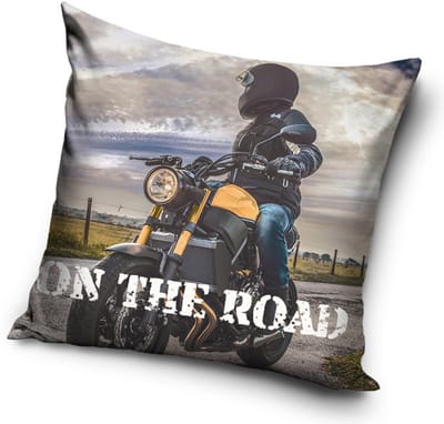 Sierkussen Motorbike 40x40 cm (inclusief vulling)