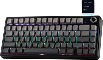 Draadloos Mechanisch Toetsenbord met TFT-scherm en Hot Swappable Functie - 75% US Layout, Ergonomisch en Programmeerbaar