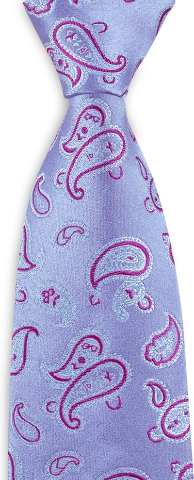 We Love Ties - Stropdassen - Stropdas Paisley Party - lila / roze