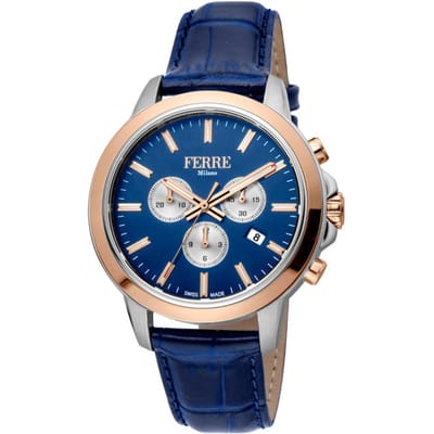 Ferre Milano Heren Horloge FM1G153L0041 44mm 10 ATM Swiss-Made