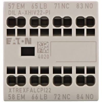 DILA-XHIV22-PI Hulpschakelblok 2x NO, 2x NC 4 A Met hulpcontact Geschikt voor merk (relais): Eaton 1 stuk(s)