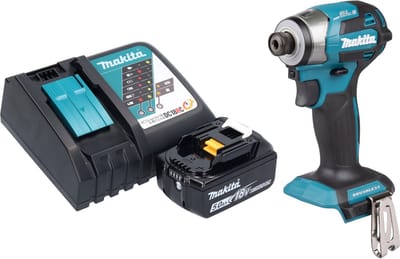 Makita DTD 173 RT1 accu-slagmoersleutel 18 V 180 Nm 1/4" borstelloos + 1x oplaadbare accu 5.0 Ah + lader
