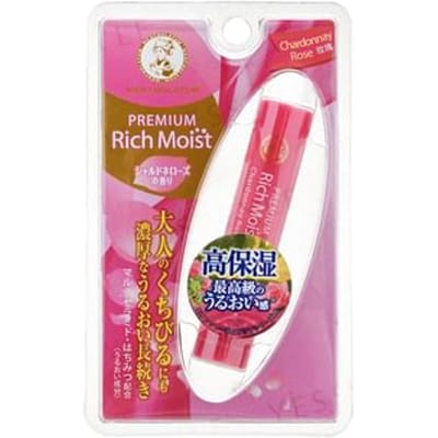 Rohto Mentholatum - Premium Rich Moist Lip Balm SPF 23 PA+++ Chardonnay Rose 3.3g