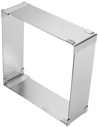 EXCITAT Bakframe - Bakvormen - Bakvorm rond - rechthoekige taartring - rechthoekig 10 cm tot 18 cm verstelbaar - om te bakken, decoreren